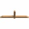 Ekena Millwork Eugene Smooth Timber Gable Bracket, Western Red Cedar, 60"W x 17"H x 3 1/2"D x 3 1/2"F, 7/12 Pitch GBW060X17X0404EUG00SWR - alternate 3